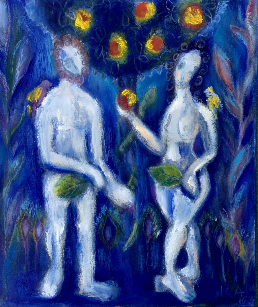 Adam and Eve painting | by Olga Bakhtina