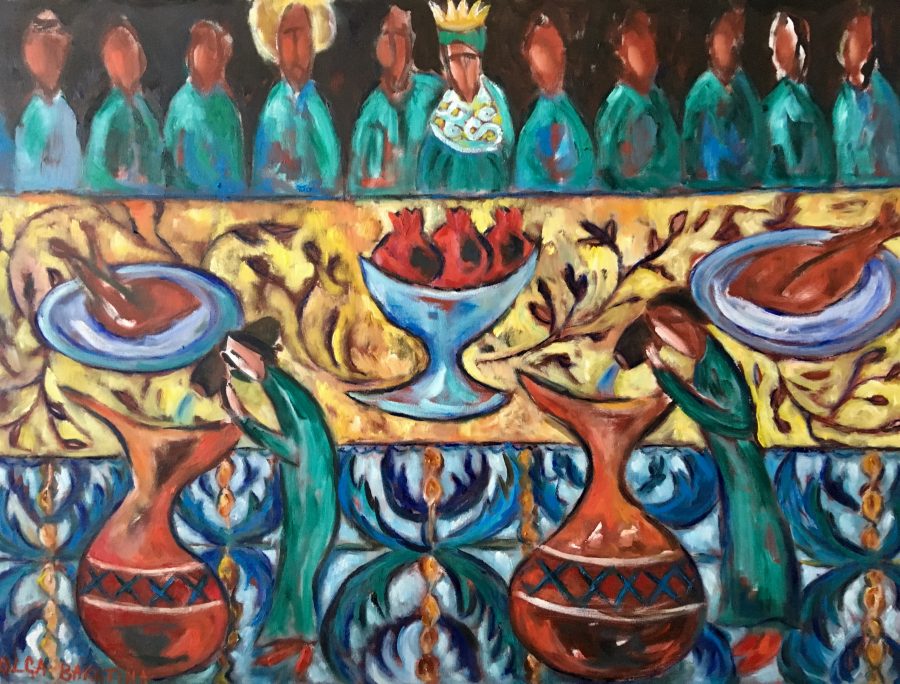 Wedding in Cana /Turning water into wine painting | by Olga Bakhtina